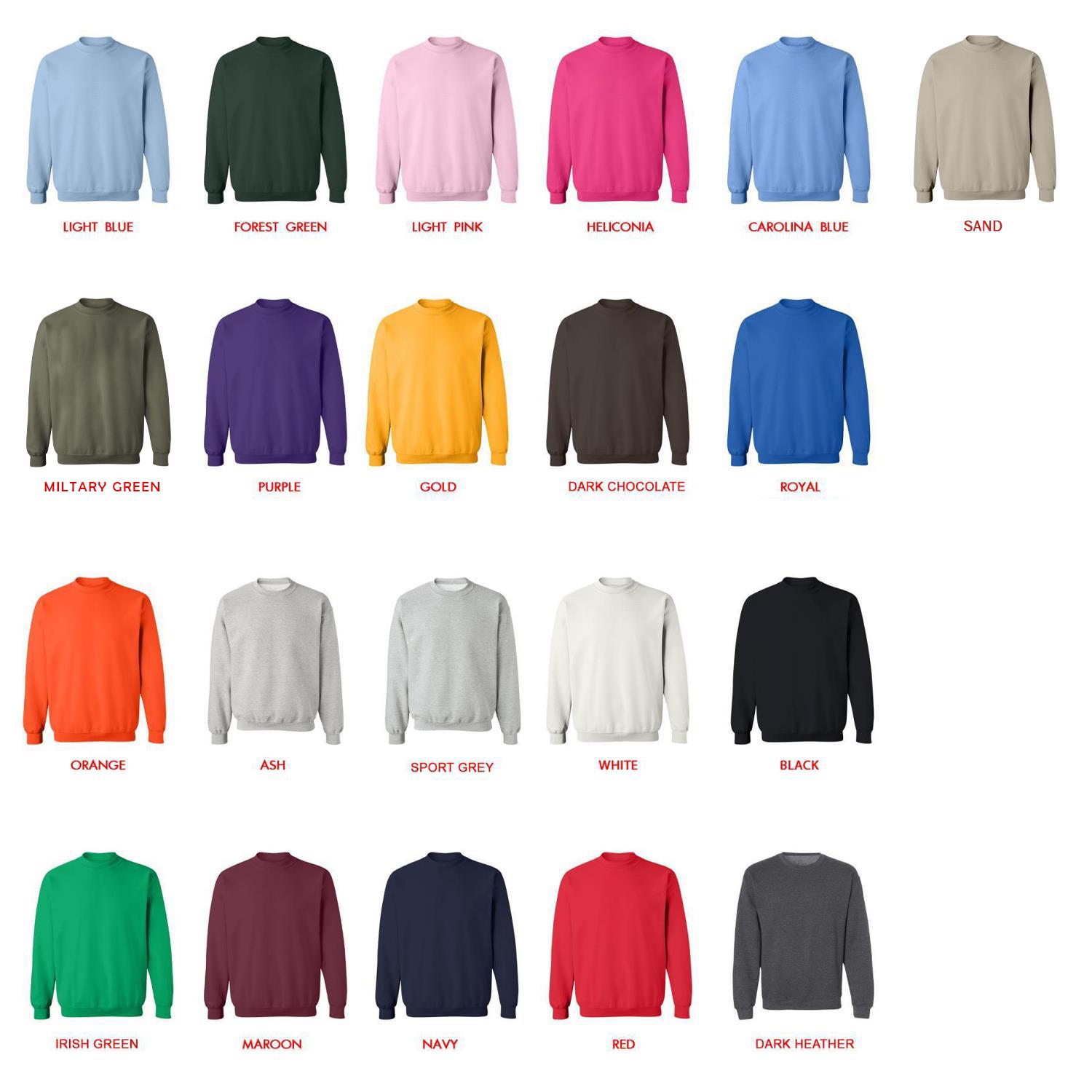 sweatshirt color chart - Olivia Rodrigo UK Shop