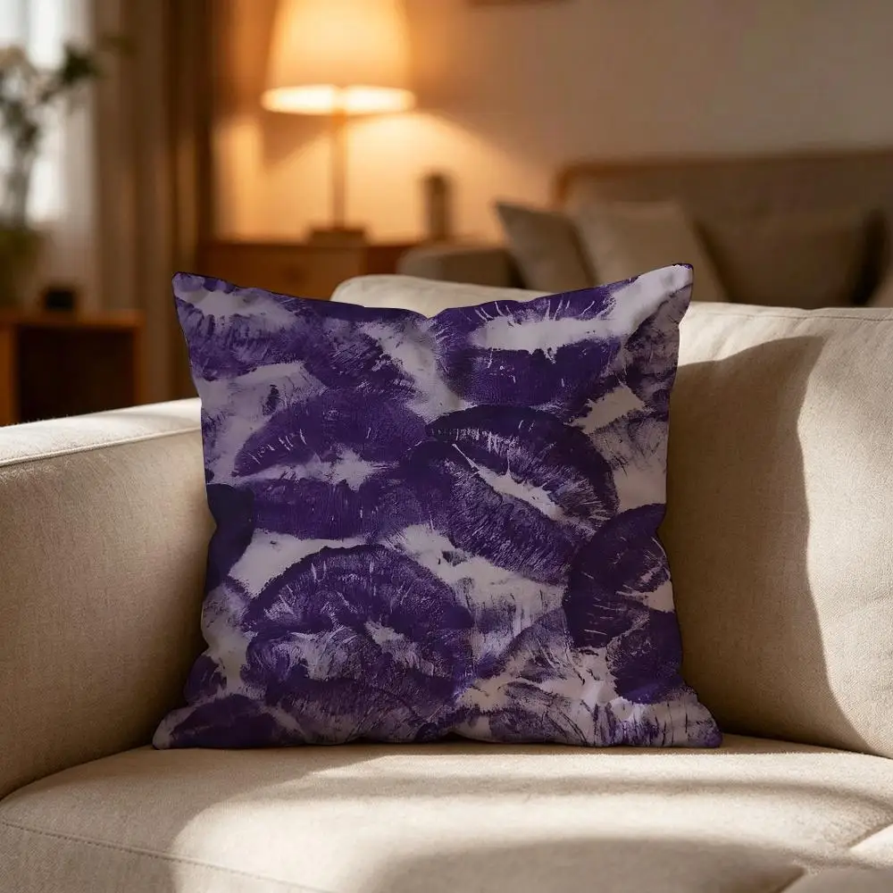 Hot Singer Rodrigos Olivia Lips Throw Pillow
