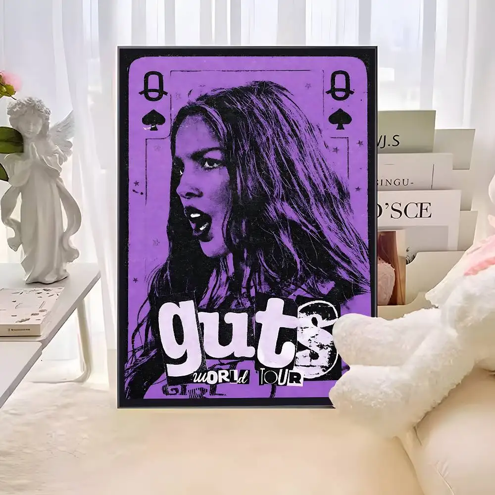 Olivia Rodrigo Purple-themed Wall Art