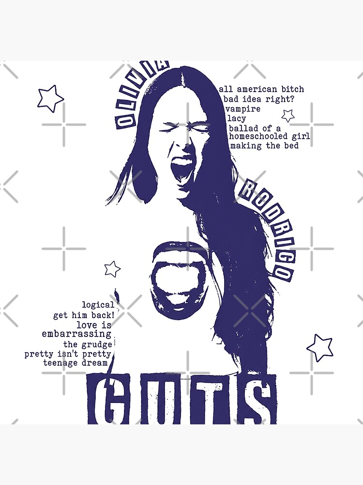 Musician Olivia Rodrigo Guts Tour Throw Pillow - Image 2
