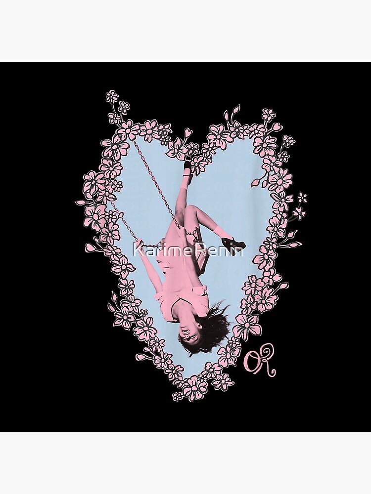 Olivia Rodrigo Heart Swing Floral Tapestry - Image 2