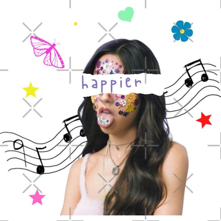 Happy Olivia Rodrigo Cute Girl Tote Bag - Image 2