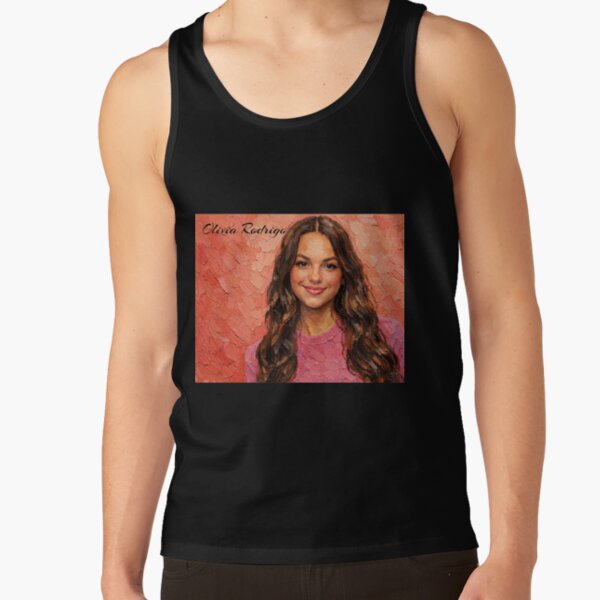 Olivia Rodrigo Portrait In Pink Tank Top