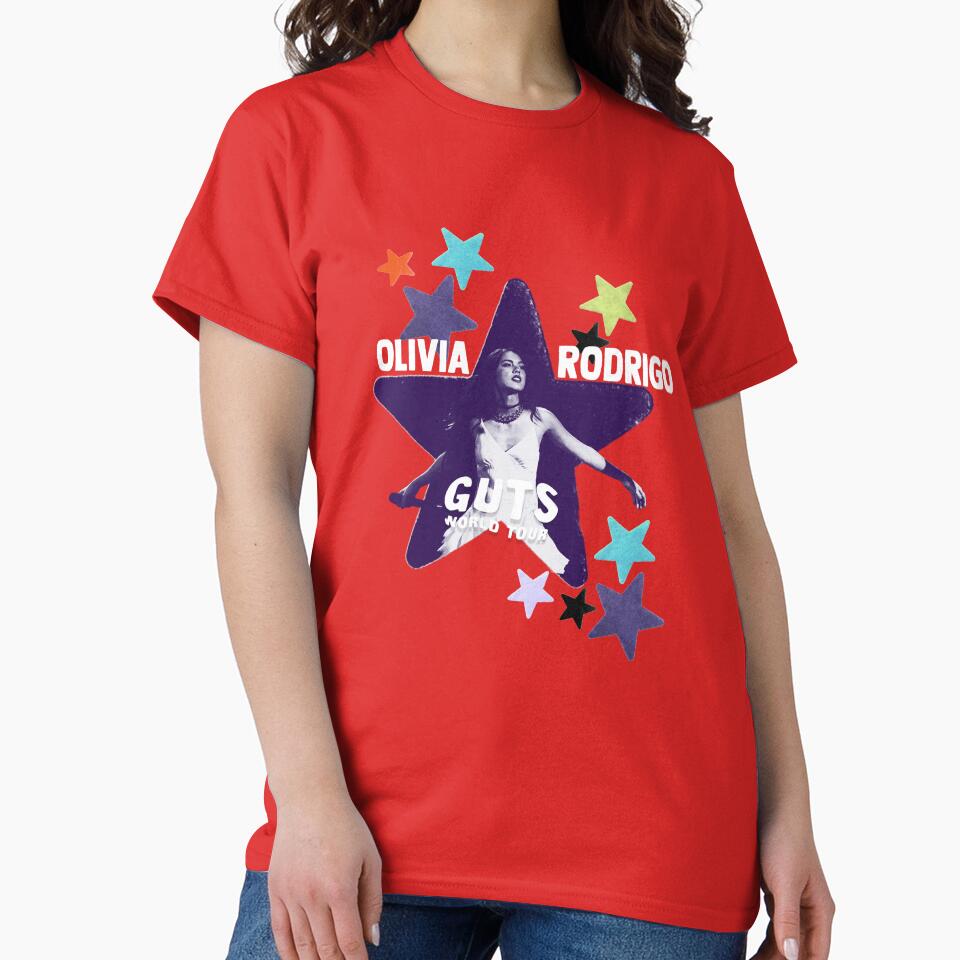 Olivia Rodrigo Guts Tour Star T-shirt - Image 5
