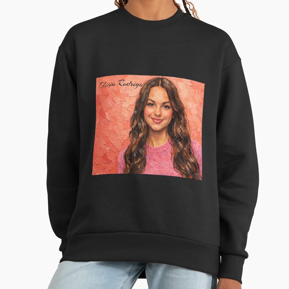 Olivia Rodrigo Portrait In Pink Sweatshirt
