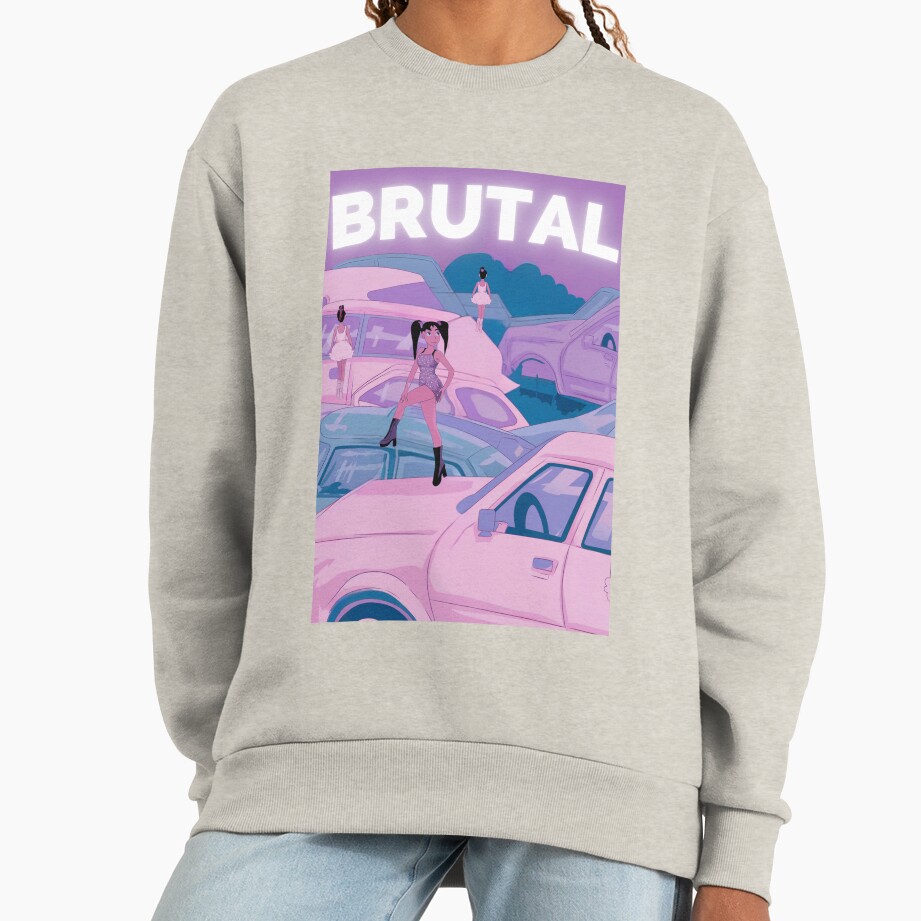 Olivia Rodrigo Fan Art Inspired By Brutal Sweatshirt - Image 3