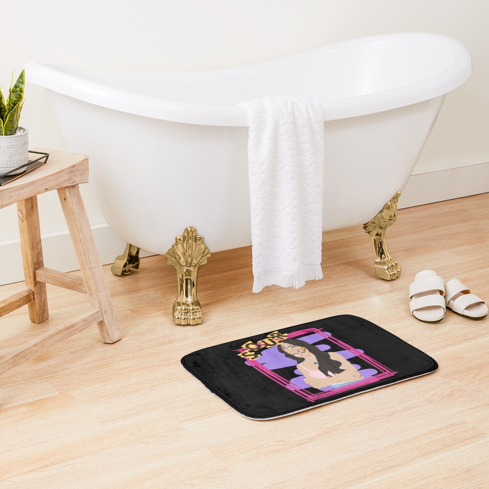 Cute Girl Olivia Rodrigo Fan Art Bath Mat - Image 2