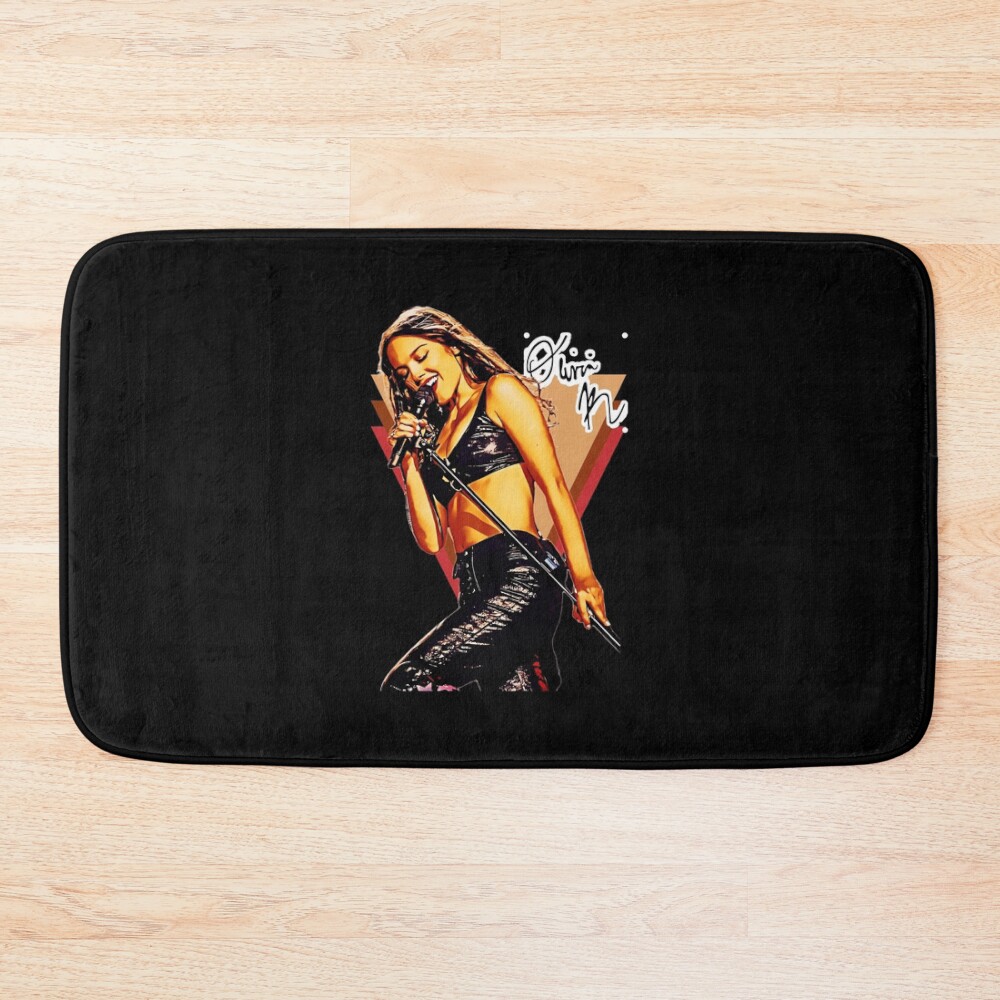 Olivia Rodrigo Retro Style Bath Mat