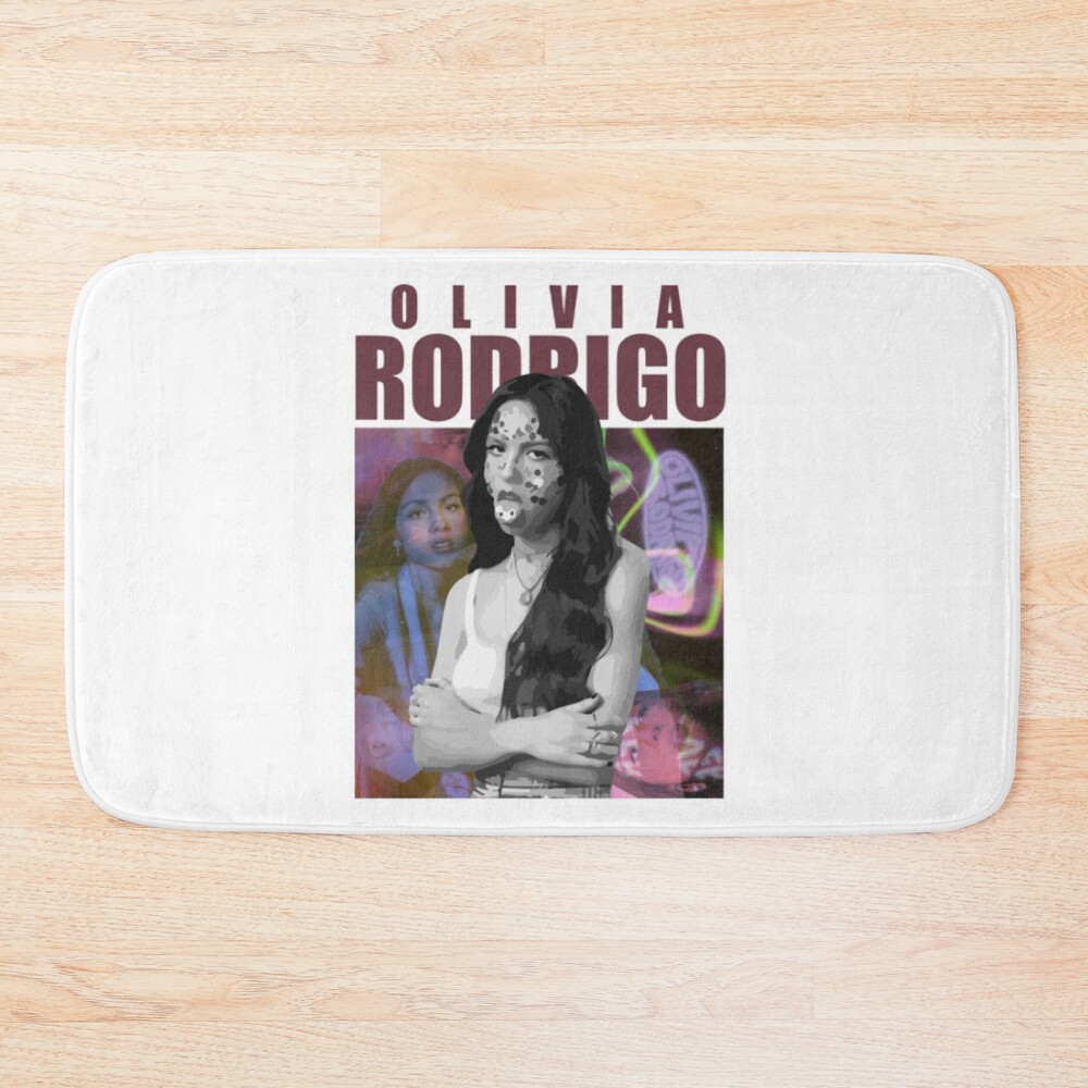 Singer Olivia Rodrigo Mix Art Bath Mat