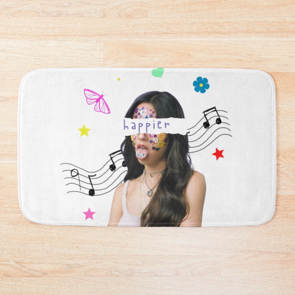 Happy Olivia Rodrigo Cute Girl Bath Mat