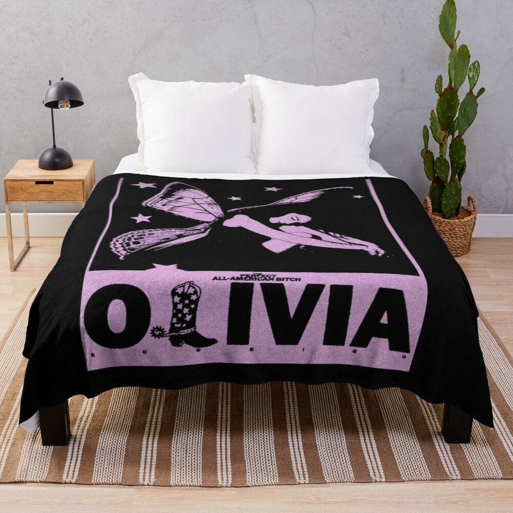 Olivia Perfect Poster Butterflyt Throw Blanket