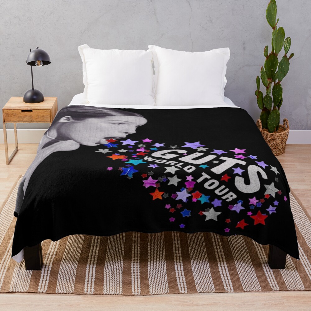 Guts World Tour Olivia Rodrigo Throw Blanket