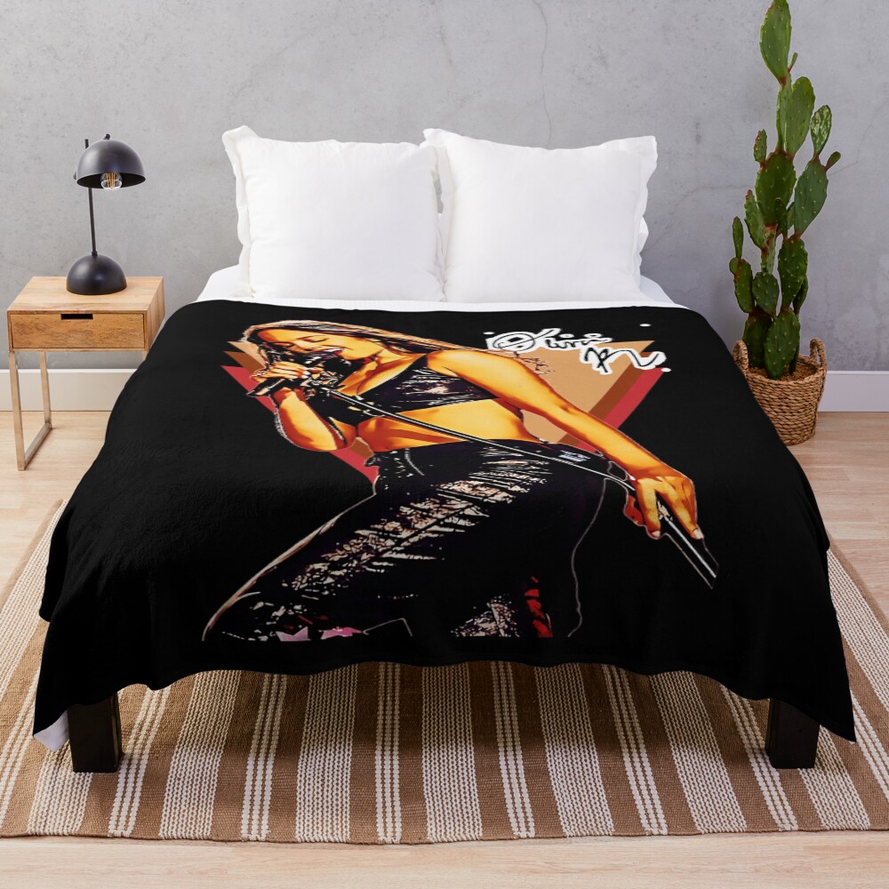 Olivia Rodrigo Retro Style Throw Blanket