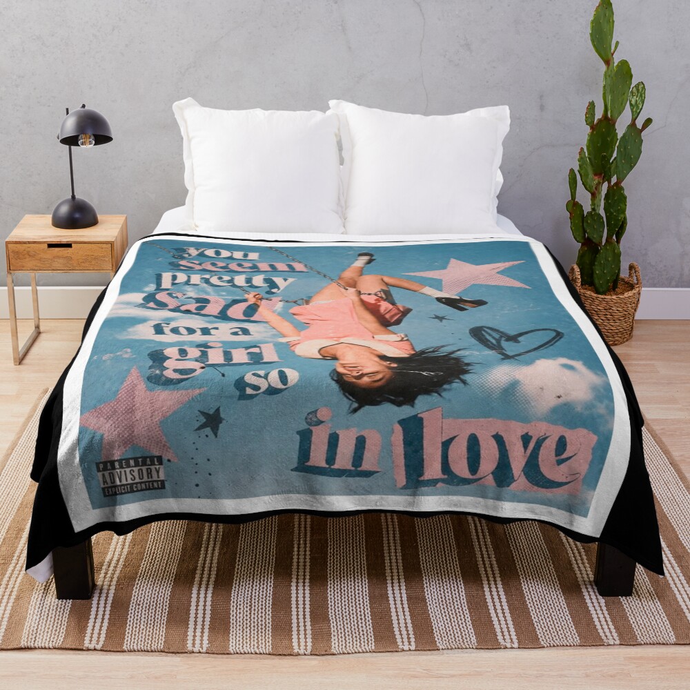 Olivia Rodrigo Sour Poster Pretty Throw Blanket