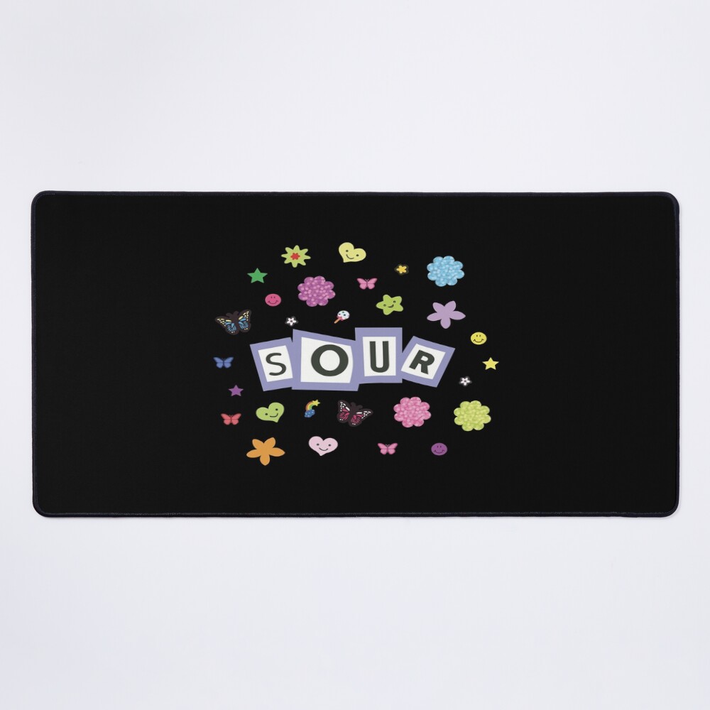 Olivia Rodrigo Sour Title Stickers Mouse Pad