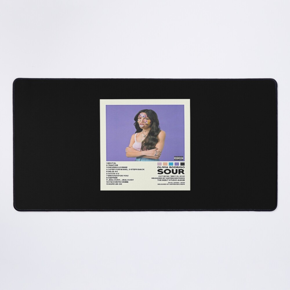 Olivia Rodrigo Sours Tour List Mouse Pad