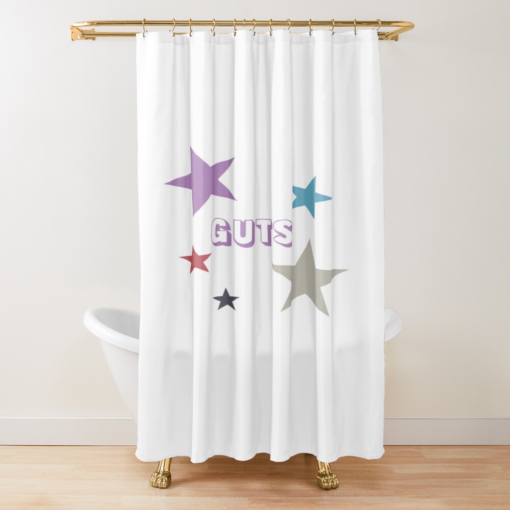 Basic Design Guts Olivia Rodrigo Shower Curtain