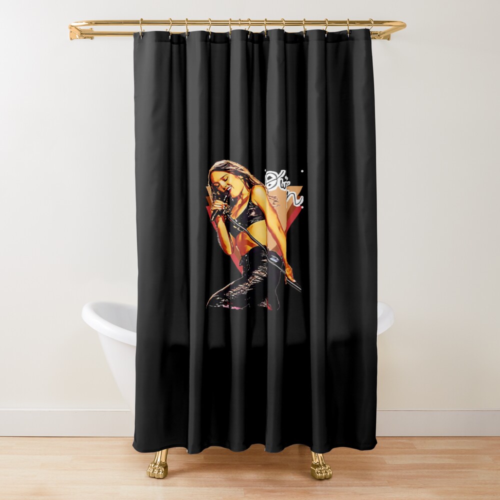 Olivia Rodrigo Retro Style Shower Curtain
