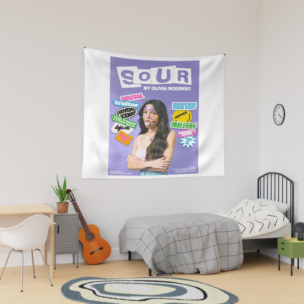 Musician Olivia Rodrigo Purple-themed Tapestry