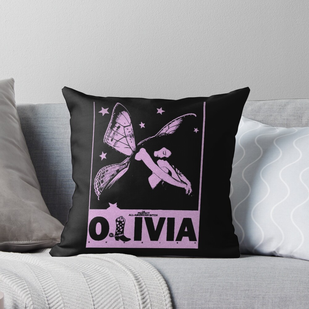 Olivia Perfect Poster Butterflyt Throw Pillow